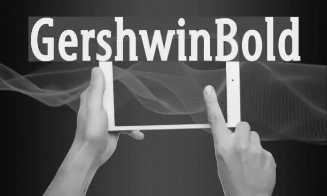 GershwinBold Font examples