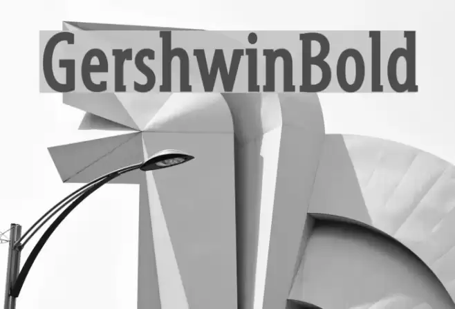 GershwinBold Font examples