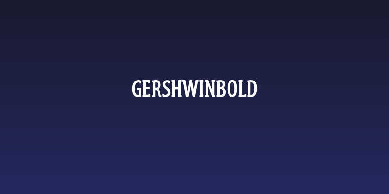 GershwinBold Social Header