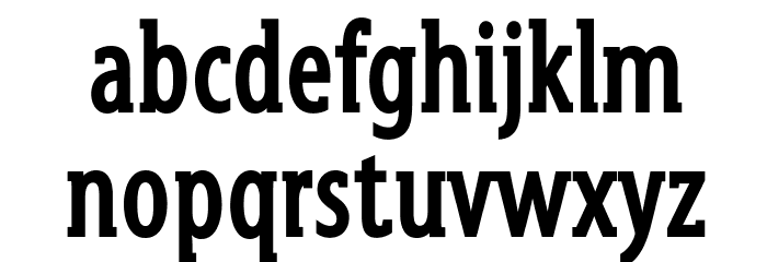 GershwinBold Font LOWERCASE