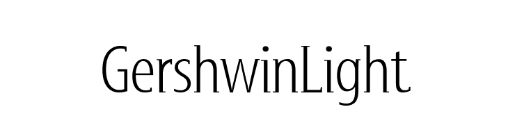 GershwinLight Font