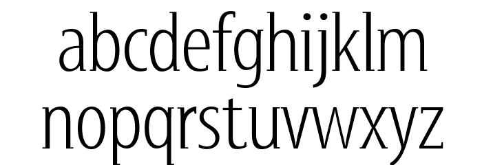 GershwinLight Font LOWERCASE
