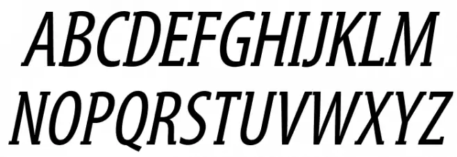 GershwinOblique Schriftart Groß