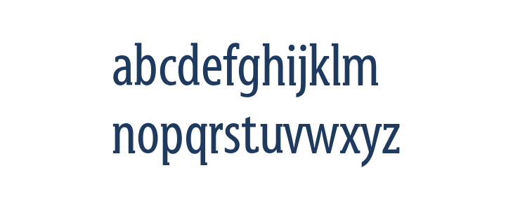 GershwinRegular Lowercase