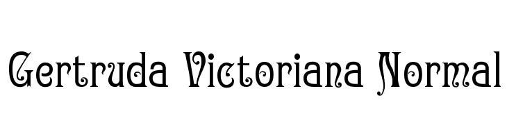 Gertruda Victoriana Normal  नि: शुल्क फ़ॉन्ट्स डाउनलोड