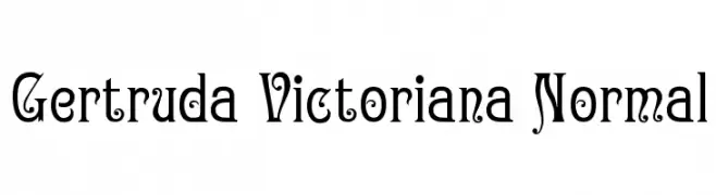 Gertruda Victoriana Normal  baixar fontes gratis