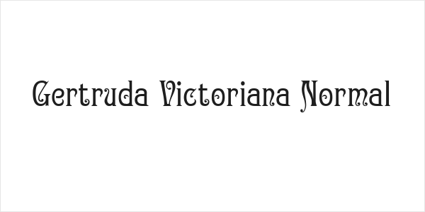 Gertruda Victoriana Normal Logo