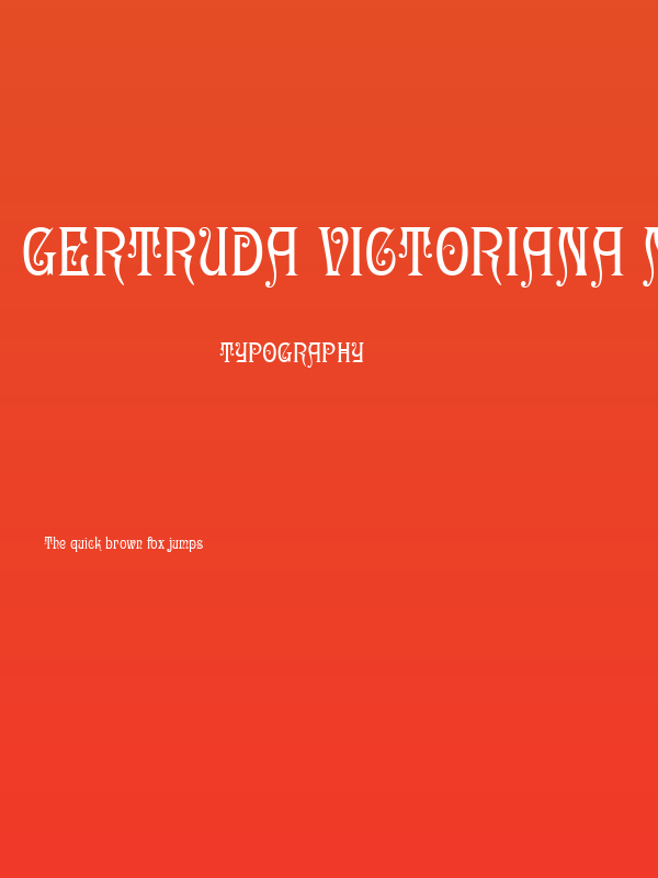 Gertruda Victoriana Normal Poster