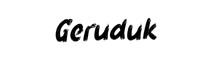 Geruduk  Frei Schriftart Herunterladen