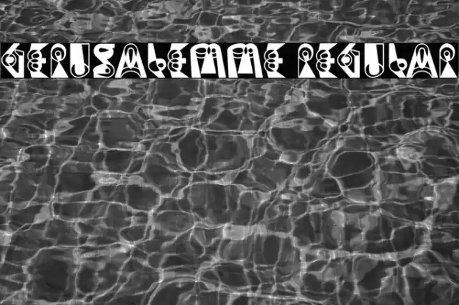 Gerusalemme Regular Font examples