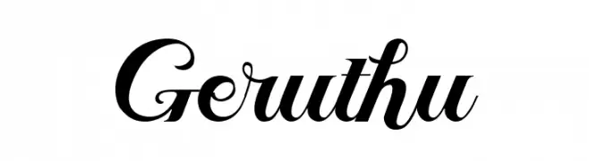 Geruthu  Frei Schriftart Herunterladen