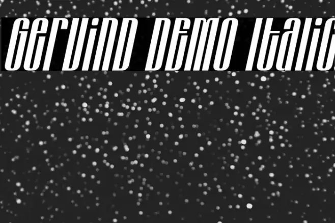 Gervind DEMO Italic  examples