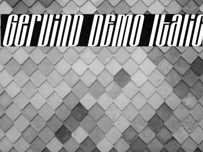 Gervind DEMO Italic  examples