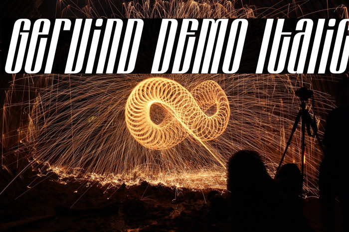 Gervind DEMO Italic 字体 examples