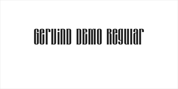 Gervind DEMO Regular Logo