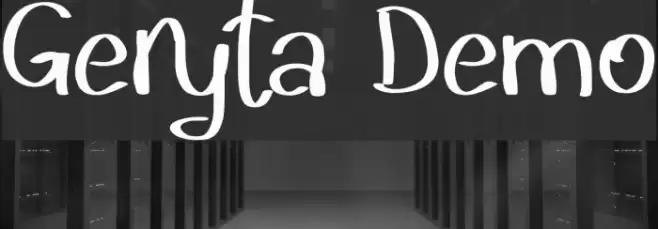 Geryta Demo Font examples