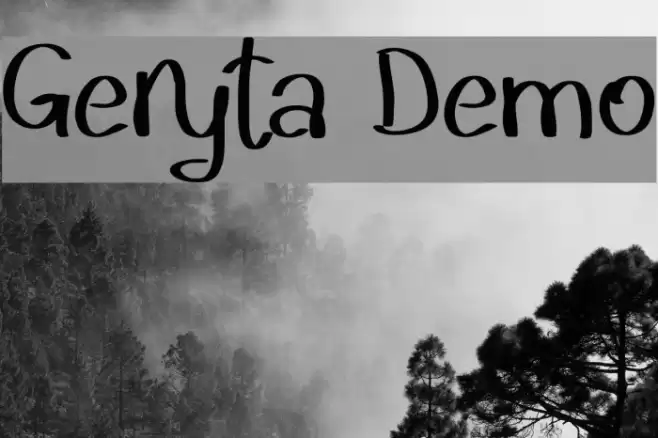 Geryta Demo Font examples