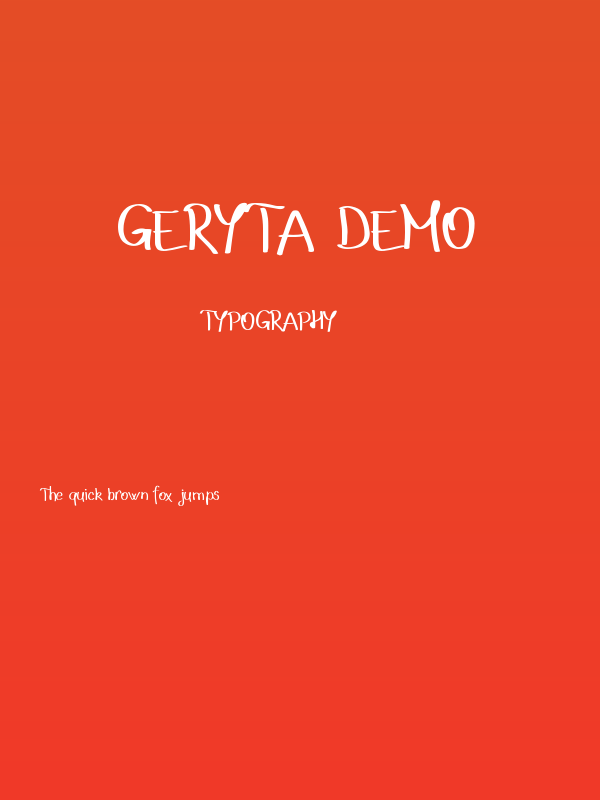 Geryta Demo Poster