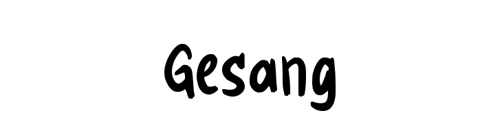 Gesang  font caratteri gratis
