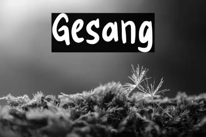 Gesang Font examples