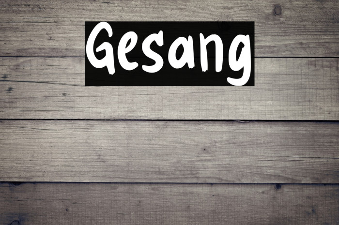Gesang Example 3