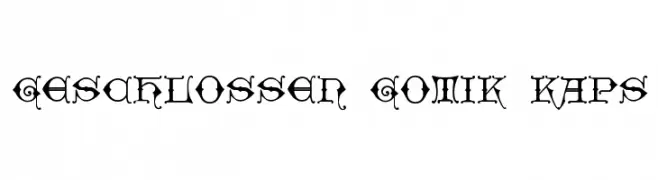 Geschlossen Gotik Kaps  नि: शुल्क फ़ॉन्ट्स डाउनलोड