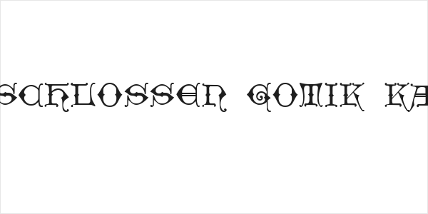 Geschlossen Gotik Kaps Logo