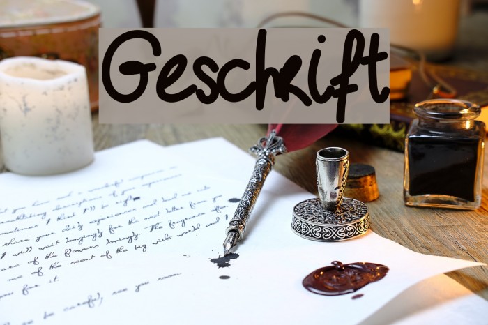Geschrift Font examples