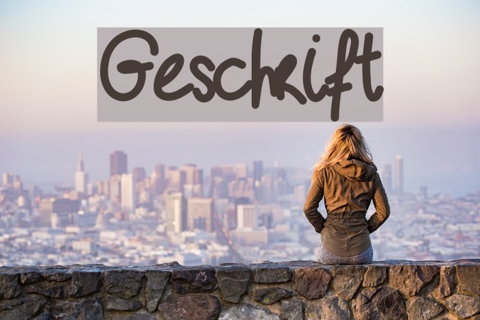 Geschrift Font examples