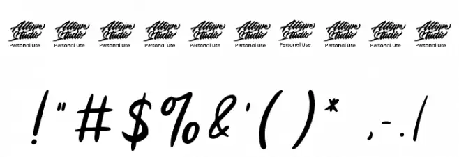 Geshana - Personal Use Font OTHER CHARS