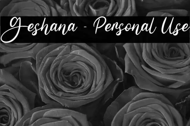 Geshana - Personal Use Font examples