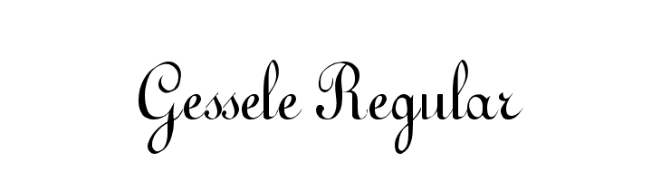 Gessele Regular  Free Fonts Download