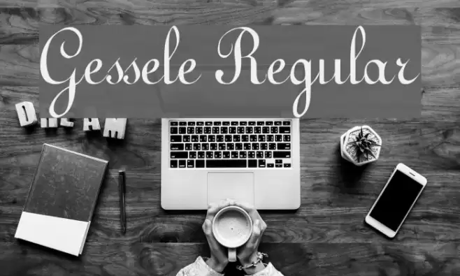 Gessele Regular Font examples