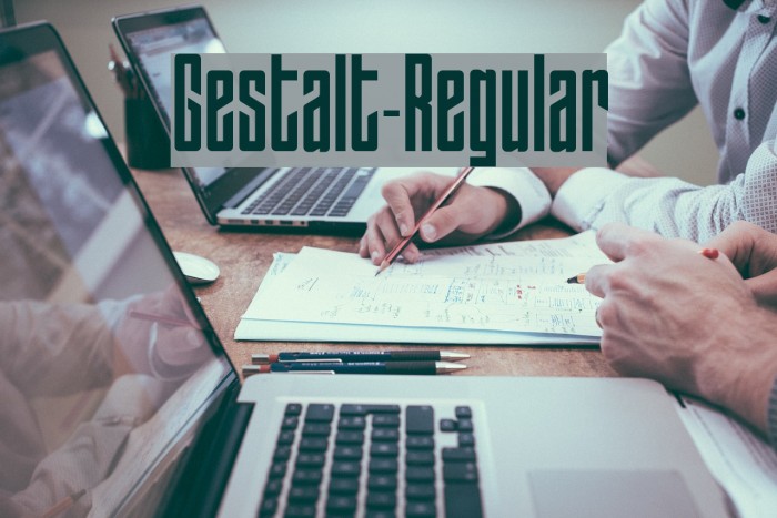 Gestalt-Regular Font examples