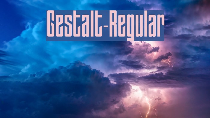 Gestalt-Regular Font examples