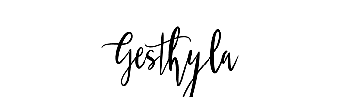 Gesthyla  フリーフォントのダウンロード