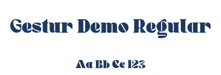 Gestur Demo Regular Font Preview