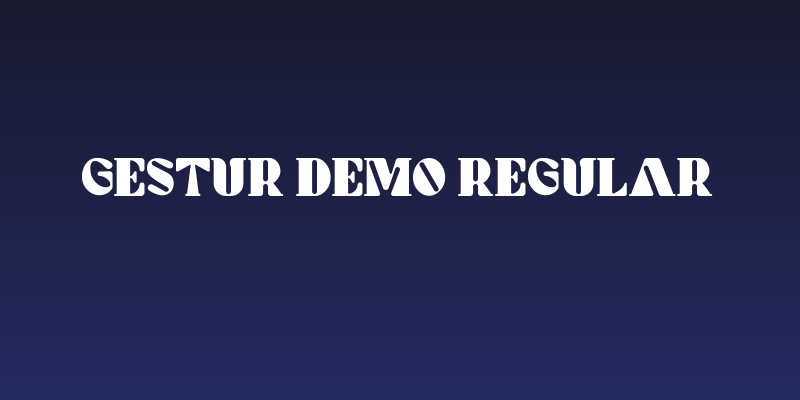 Gestur Demo Regular Social Header
