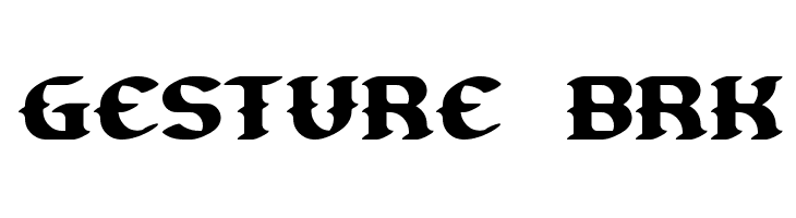 Gesture BRK  免费字体下载