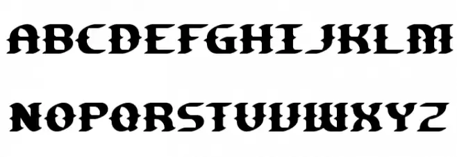 Gesture BRK 字体 大写