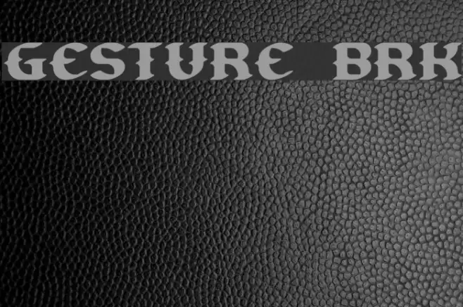 Gesture BRK خط examples