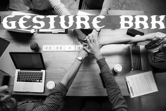 Gesture BRK خط examples