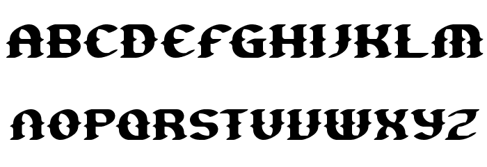 Gesture BRK Font LOWERCASE