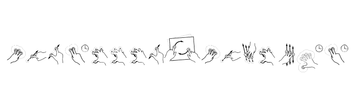Gesture-Glyphs  Fuentes Gratis Descargar