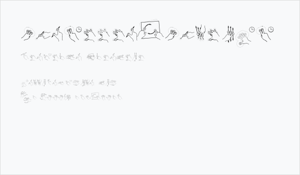 Gesture-Glyphs Business Card