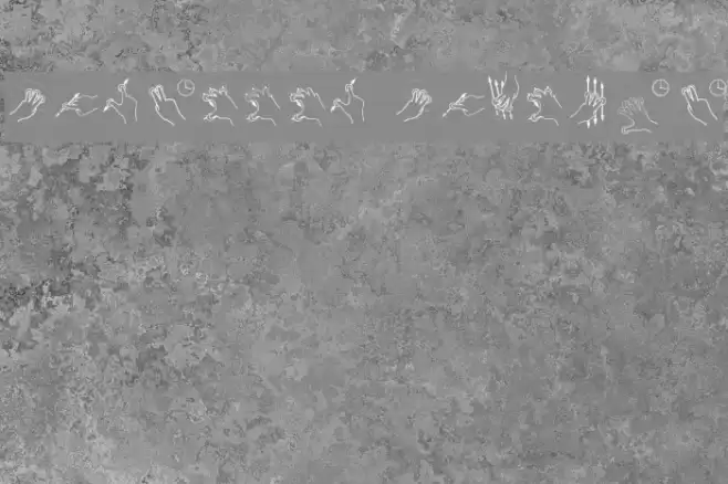 Gesture Glyphs Font examples