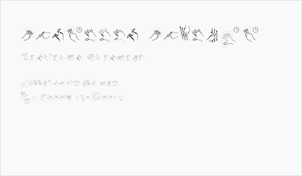 Gesture Glyphs Business Card