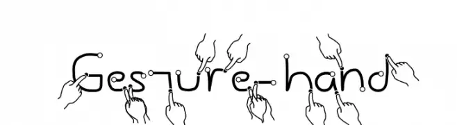 Gesture-Hand  لخطوط تنزيل
