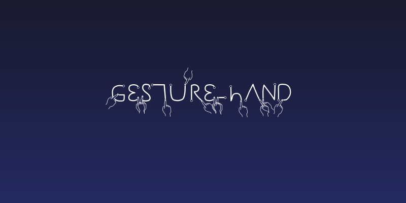 Gesture-Hand Social Header