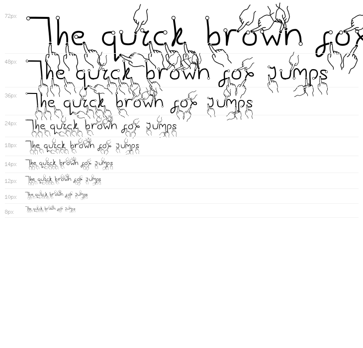 Gesture-Hand Waterfall